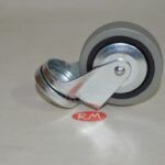 Rueda goma gris Ø 60 mm 25kg 1 agujero