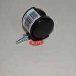 Rueda Nylon negra Ø 40 mm 35kg con espiga M6x15mm - Imagen 3