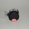 Rueda Nylon negra Ø 50 mm 50kg con espiga M8x15mm