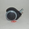 Rueda poliuretano gris Ø 50 mm 50kg con espiga M10x15mm