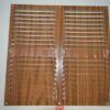 Rejilla plana aluminio madera oscura 30´1*30´2 cm
