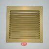 Rejilla plana aluminio oro 15 x 15 cm