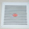 Rejilla plana aluminio con mosquitera blanca 15 x 15 cm
