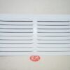 Rejilla plana aluminio con mosquitera blanca 10 x 20 cm