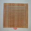 Rejilla plana aluminio madera clara 17 x 17 cm