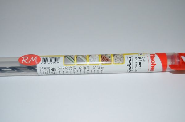 Broca para hormigón Fischer D-C 8 x 400 mm 530591 - Imagen 2