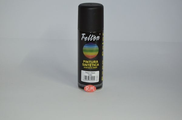 Spray pintura negro mate 200ml