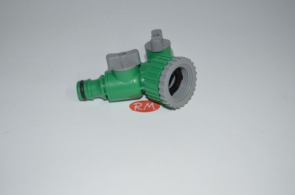Adaptador rápido para 2 mangueras riego - Imagen 2