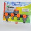 Adaptador para 4 mangueras de riego