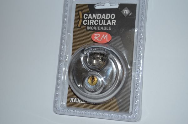 Candado circular inoxidable 70 mm