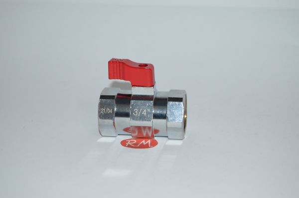 Válvula de bola mini roja H - H 3/4