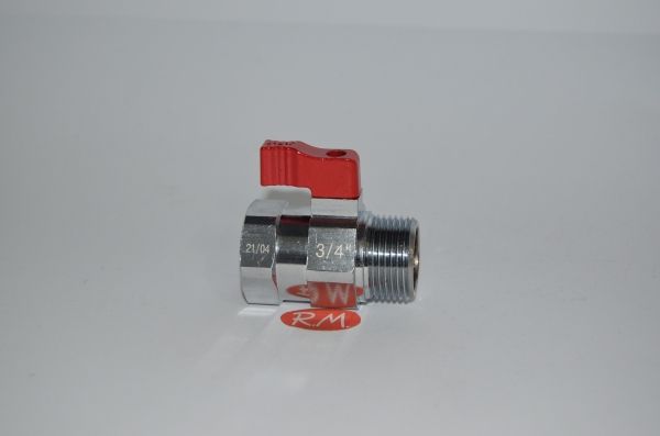 Válvula de bola mini roja M - H 3/4