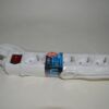Base 6 tomas TTL blanca con interruptor y cable 1.5 metros