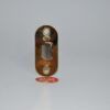 Picaporte puerta 45 mm frente redondo latonado 25 x 56 mm