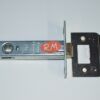 Picaporte puerta 70 mm frente cuadrado latonado