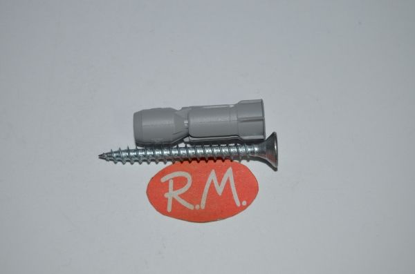 Taco + tornillo Fischer de pared PD 8 cartón yeso 24772