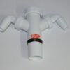 Racor con toma doble desagüe electrodomésticos 1" 1/2