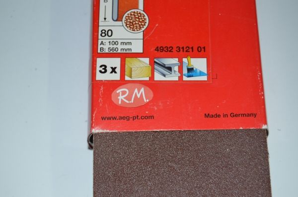 Lija de banda AEG 100 x 560 grano 80