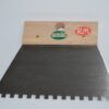 Espátula dentada acero mango madera 173 mm