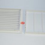 Rejilla empotrar con cierre blanca 15 x 15 cm