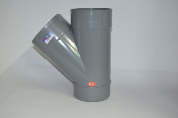 Te 45° PVC Ø125 mm M H H