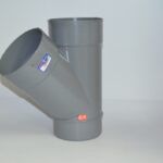Te 45° PVC Ø125 mm M H H