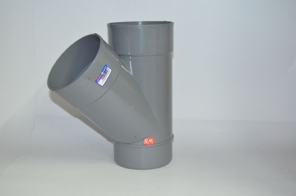 Te 45° PVC Ø125 mm M H H