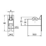 Rodamiento ventana COR03 35x40mm