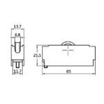 Rodamiento ventana COR08 65x26mm