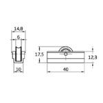 Rodamiento ventana COR20 39x15mm