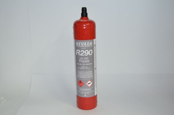 Gas refrigerante propano R-290 envase de 370 gr.