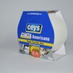 Cinta americana Tackceys 10 m x 50 mm blanca Ceys