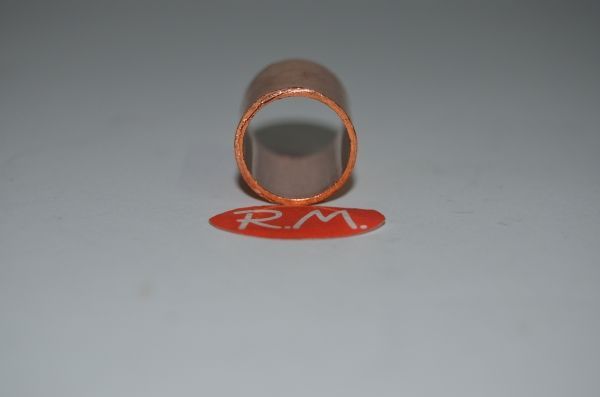 Manguito pasante de cobre soldar H-H Ø 15 mm sin tope