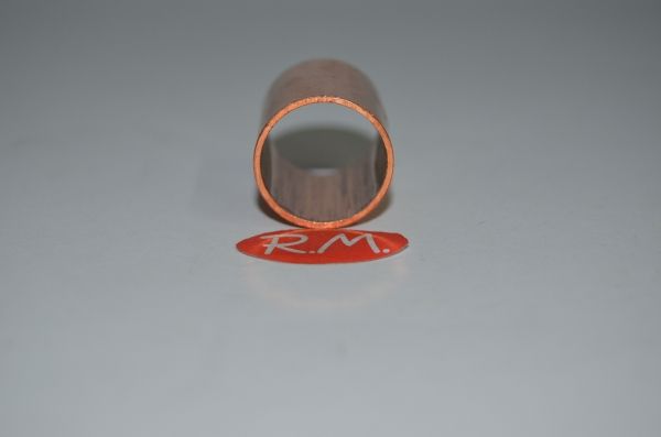 Manguito pasante de cobre soldar H-H Ø 18 mm sin tope