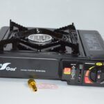 Cocina a cartucho y bombona gas 1 fuego con maletín
