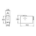 Rodamiento ventana COR10 52x25mm
