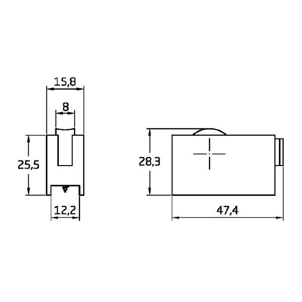 Rodamiento ventana COR10 52x25mm