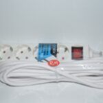 Base 4 tomas TTL blanca con interruptor y cable 5 metros