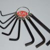 Juego 8 llaves allen de 1.5 a 6 mm
