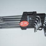 Juego 9 llaves Torx larga de T10 a T50