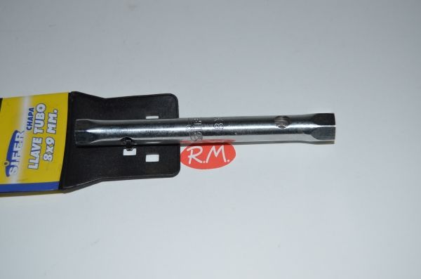 Llave tubo hueca cromada 8 - 9