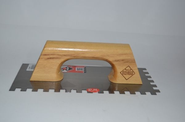 Llana rectangular dentada acero 280 x 110 mm Rubí 65985