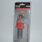 Juego 9 llaves Torx inviolable T10 a T50