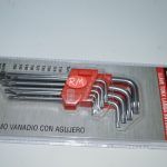 Juego 9 llaves Torx inviolable T10 a T50