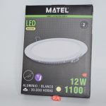 Downlight led empotrar redondo Blanco 12W 4000K