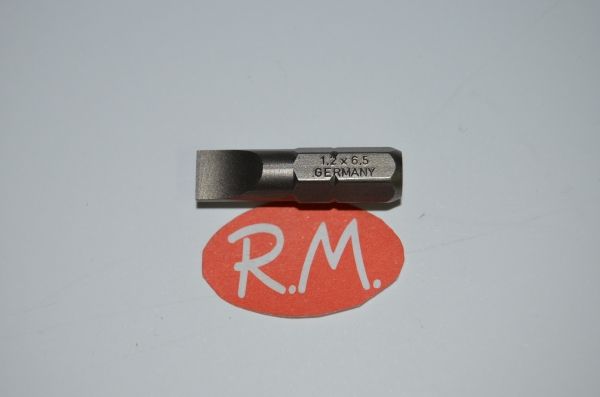 Punta atornillar Plana 6.5 x 1.2 x 25 mm