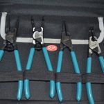 Juego 4 alicates anillos de seguridad 41176 Total