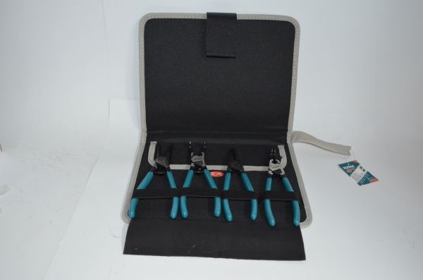 Juego 4 alicates anillos de seguridad 41176 Total
