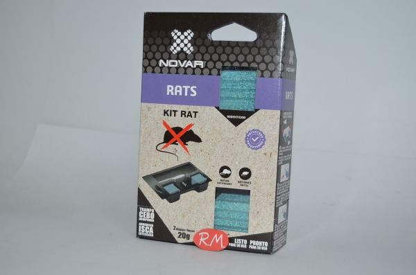 Novar Kit trampa con cebo para ratas y ratones 4042