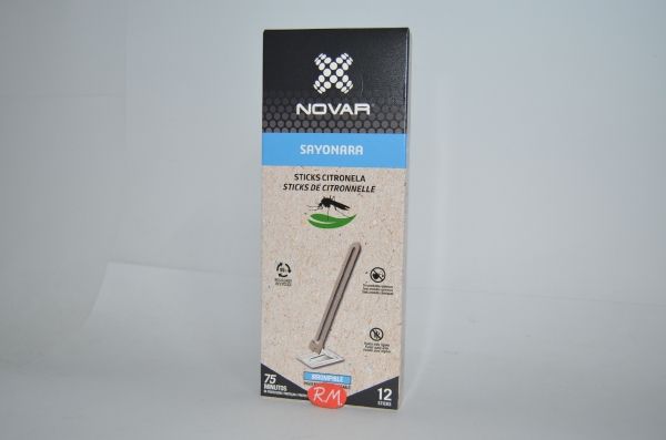 Novar 12 sticks antimosquitos citronela 4067